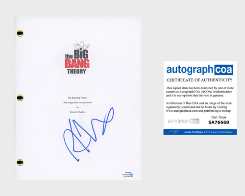 Kaley Cuoco Signed Autographed The Big Bang Theory Script ACOA RACC