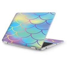 Skins for Asus Chromebook 12.5 vinyl wrap - Pastel colorful mermaid scales