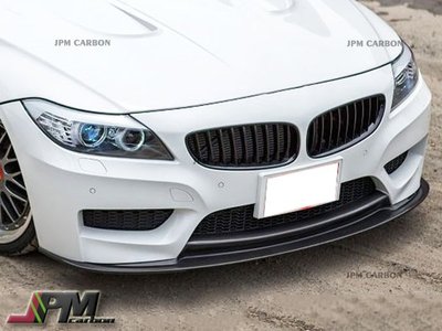 3D Style Carbon Fiber Front Bumper Add-on Lip For 09-15 BMW E89 Z4 M-Sport Only