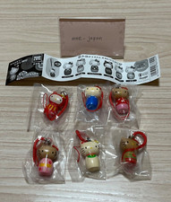 Sanrio Hello Kitty Kokeshi doll Capsule Toys Keychain charm Retro kawaii Japan