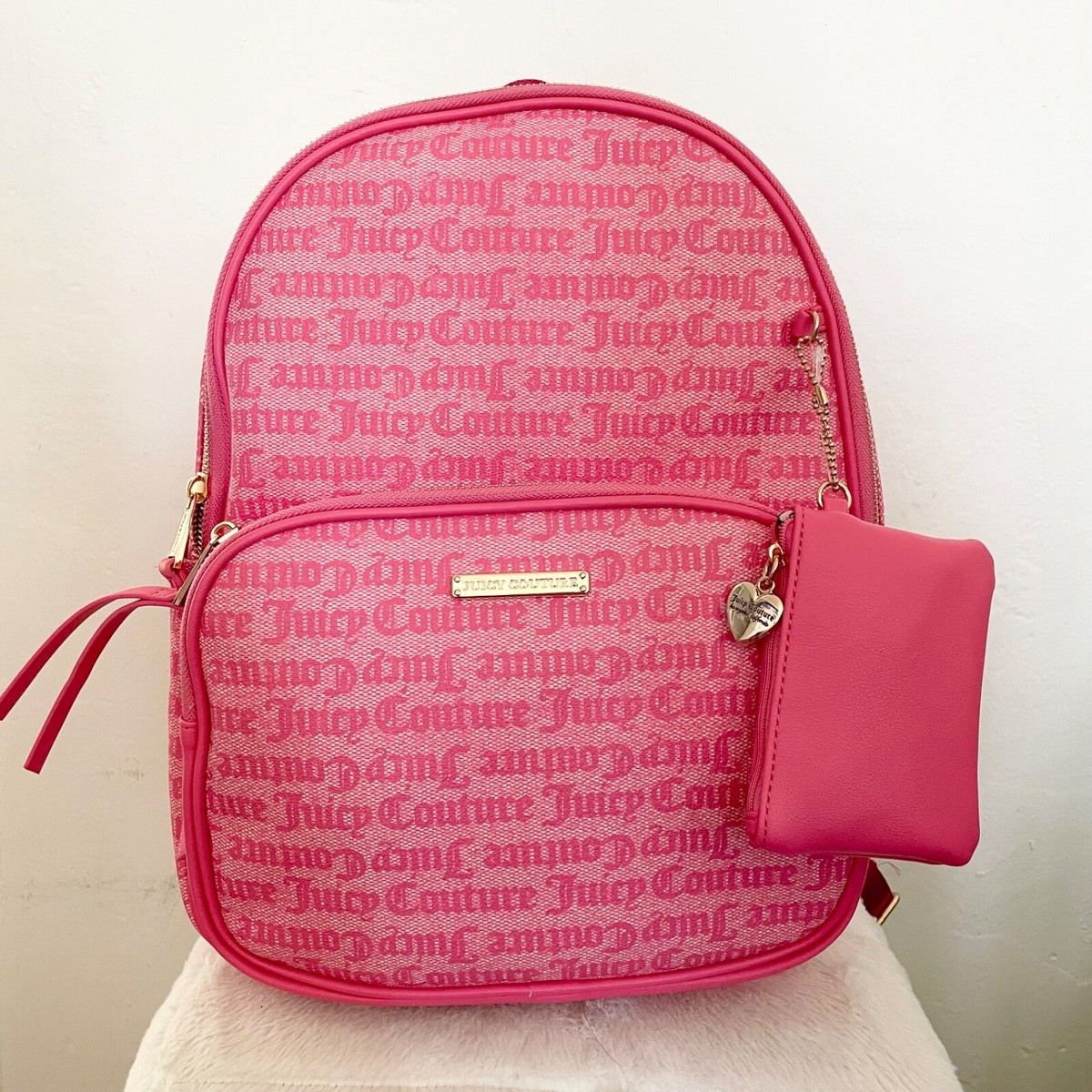 【レア商品】Juicy Couture ロゴバックパック リュック 新品 Juicy Couture Large Black Logo Faux Leather Backpack | eBay