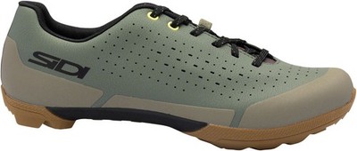 Sidi Asper Laces Gravel Cycling Shoes Men's 45.5 Military Yellow, Durable