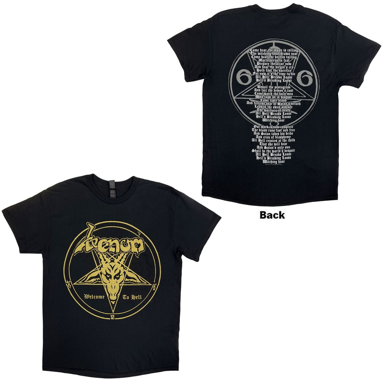 Camiseta negra Venom 'Welcome To Hell' - NUEVA