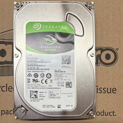 Seagate Barracuda 1TB 3.5'' SATA 7200RPM Internal Desktop HDD ST1000DM010
