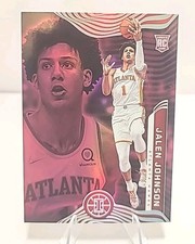 Jalen Johnson 2021-22 Panini Illusions Red Rookie RC Color Match NBA Hawks #170