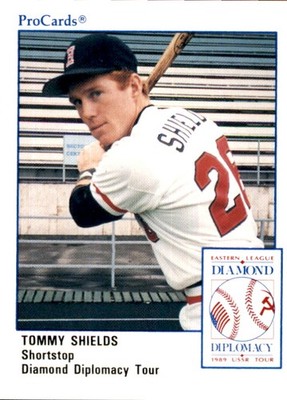 1989 Eastern League Diamond Diplomacy ProCards #DD26 Tommy Shields Devon PA Card