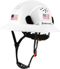 Full Brim Hard Hat Vented Construction Safety Helmet OSHA Approved Cascos