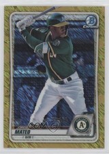 2020 Bowman Chrome Prospects Gold Shimmer Refractor 24/50 Jorge Mateo a3i