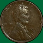 1933-D Lincoln Wheat Cent Very Fine VF Coin #35042