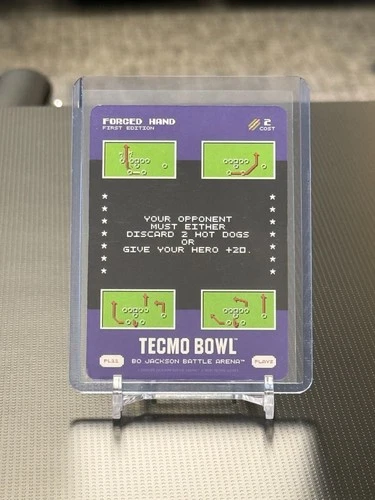 2026 Bo Jackson Battle Arena TECMO BOWL BOBA PL-11 PL11 Forced Hand SSP