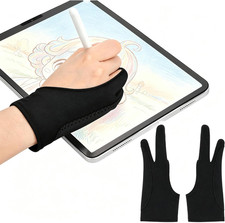 2 Pcs Drawing Glove for Drawing Tablet Two-Finger