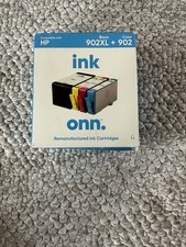 HP 902XL 902 Ink Cartridge 4-Pack TOA39AN --Black, XL, 3 Colors