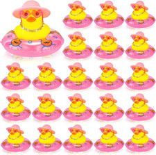 Mini Rubber Ducks Bulk for Kids Children Cute Yellow Duck Toy for Dashboard of C