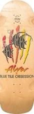Alva Skateboards Blue Tile Obsession Old School Skateboard Deck - 10.25" x 32"
