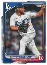 2024 Bowman Base #56 Clayton Kershaw  - Los Angeles Dodgers