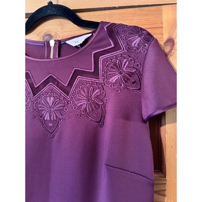 embroidered mesh skater dress Elodie Floral Embroidered Mesh Skater Dress