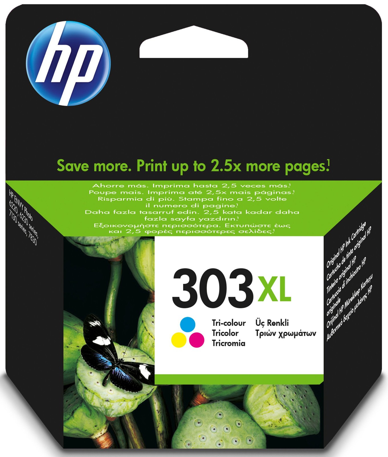 HP 303XL High Yield Colour Original Ink for Envy Inspire 7200e 7220e AIO