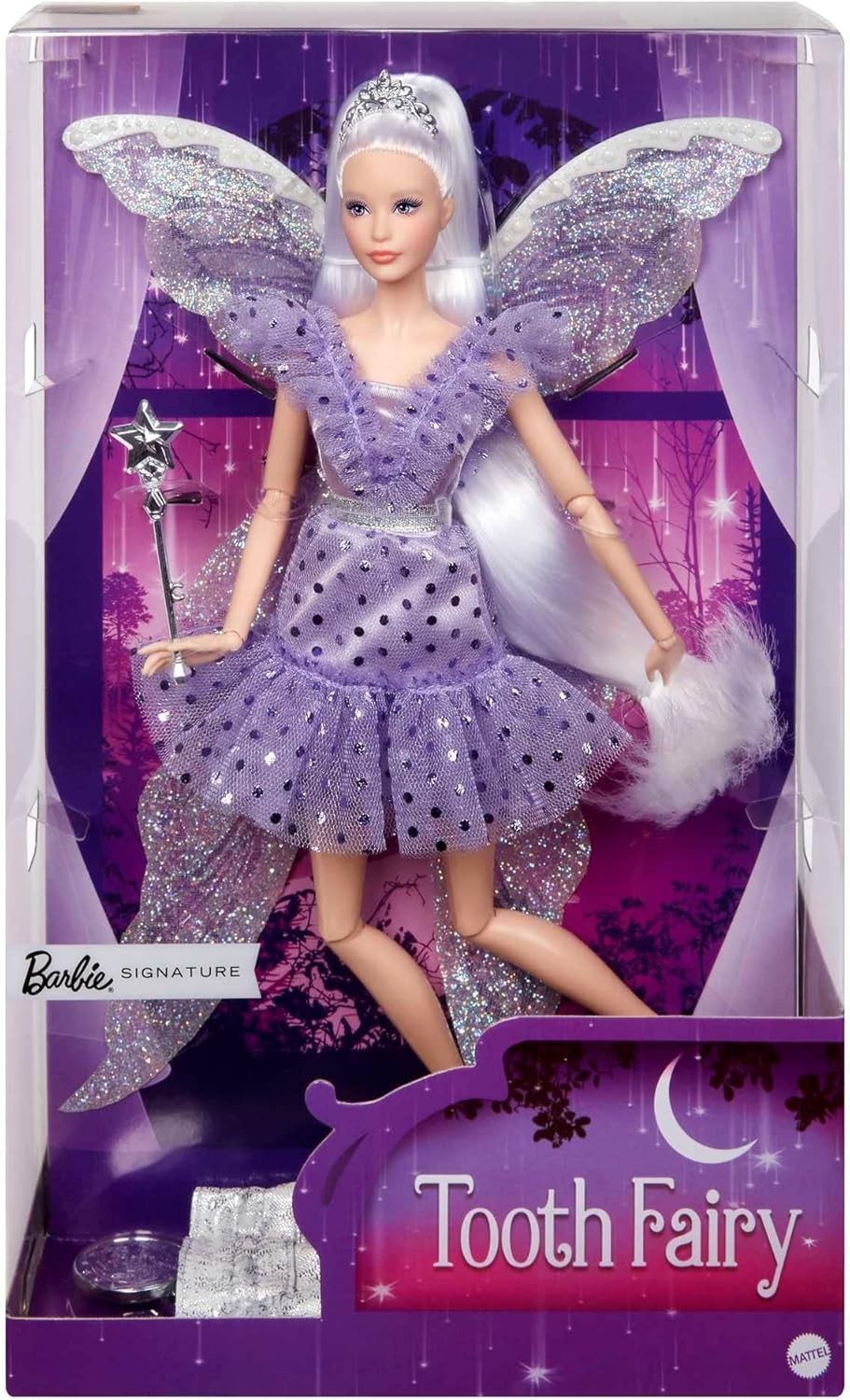 Barbie Signature Collectible Tooth Fairy Doll w/ Shimmery Fa