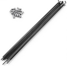12pcs 290mm/11.4inch Stainless Steel Spokes Mountain Bike/Road Bike Steel 14G...