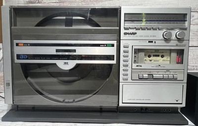 Sharp VZ-3000 Vintage Vertical Record Player Radio AS IS FOR PARTs Updated Ship