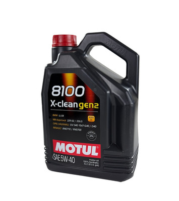 Motul 8100 X-Clean Gen2 5W-40 5L Full Synthetic Engine Motor Oil 109762