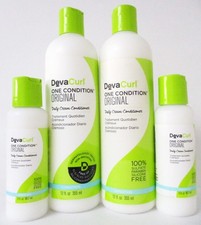DevaCurl One Condition Daily Cream Conditioner 2 x 12 oz  2 x 3 Oz Set