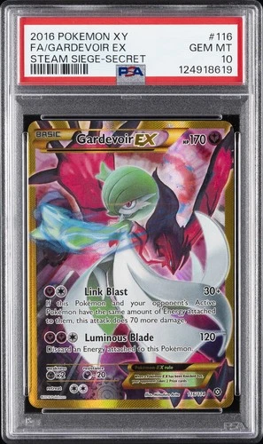 2016 POKEMON XY STEAM SIEGE SECRET #116 FULL ART/GARDEVOIR EX PSA 10