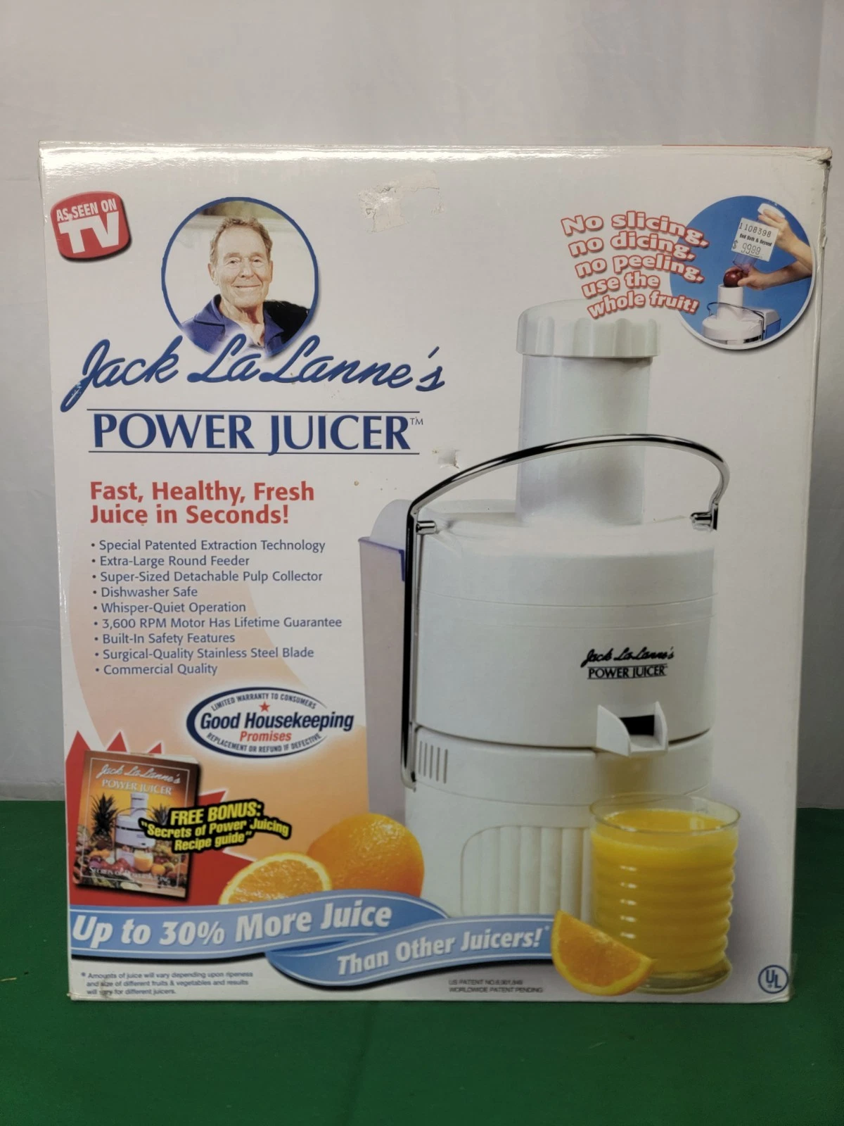 Jack LaLanne's Power Juicer CL-003AP Tristar Products Juicing Machine Open Box
