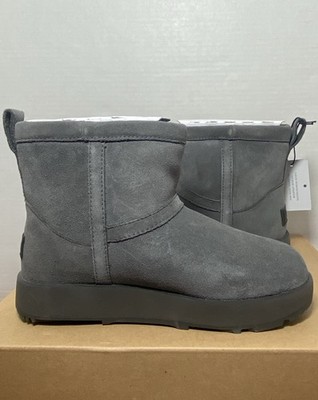 UGG Boots Classic Mini Waterproof Women s 6 Gray 1019643