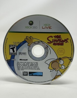 The Simpsons Game Microsoft Xbox 360 Pristine Disc Only Tested Works Guaranteed