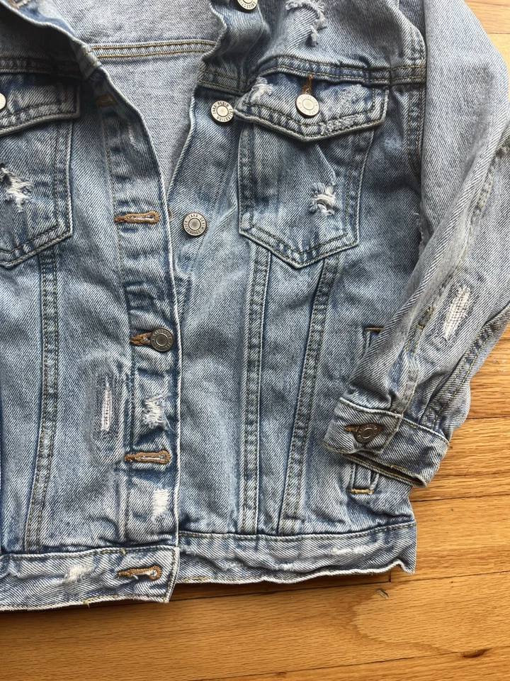 Zara Jeans Chaqueta Oversize Niñas 7 Años Foto 3 de 3