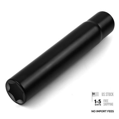 Spike Lug Nut Socket Key with 7 Spline, Solid One-Piece Spiked Lug Nut Key,