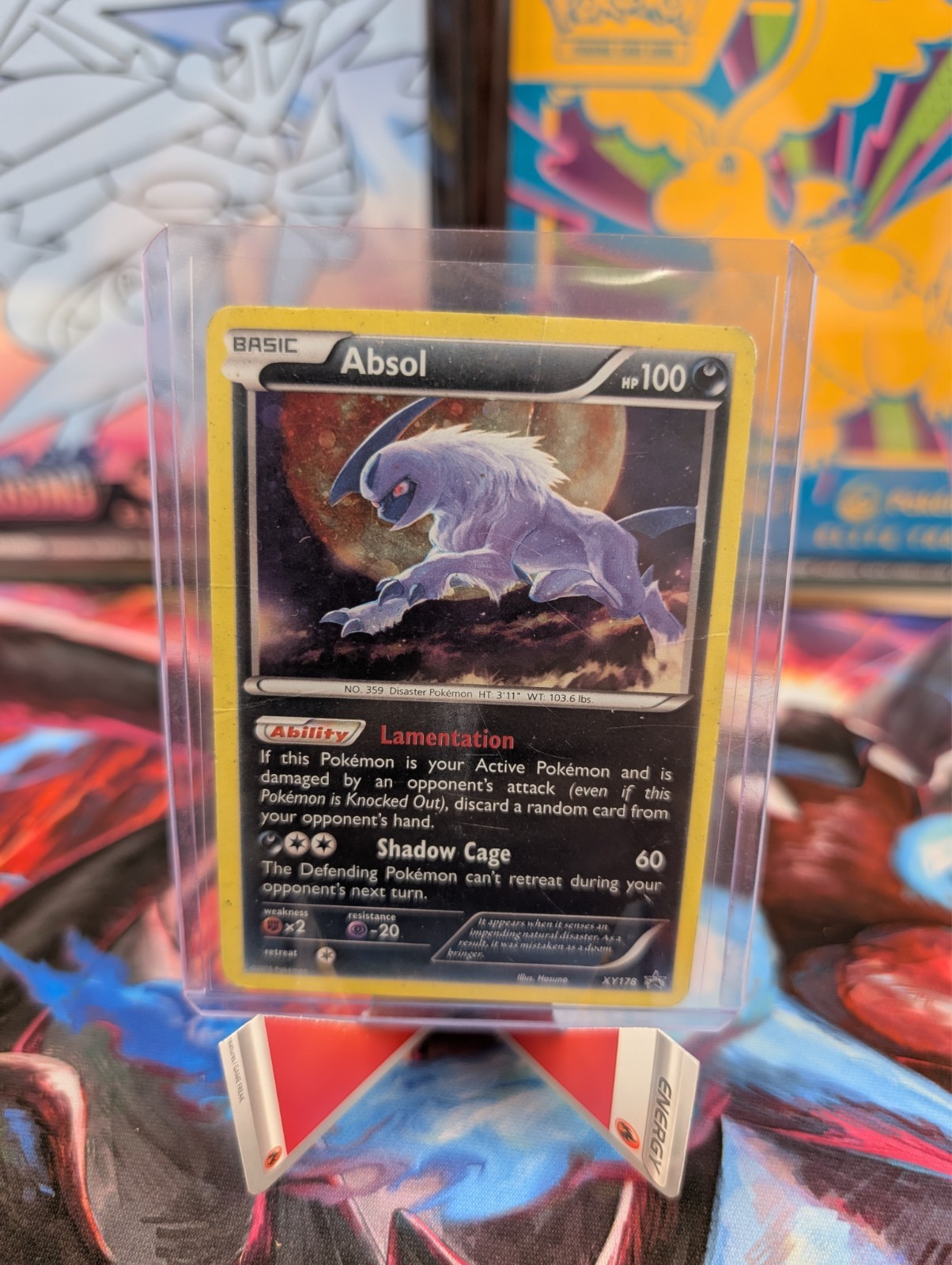 Absol XY178 Black Star Cosmos Holo XY Promo Pokémon Card TCG DMG