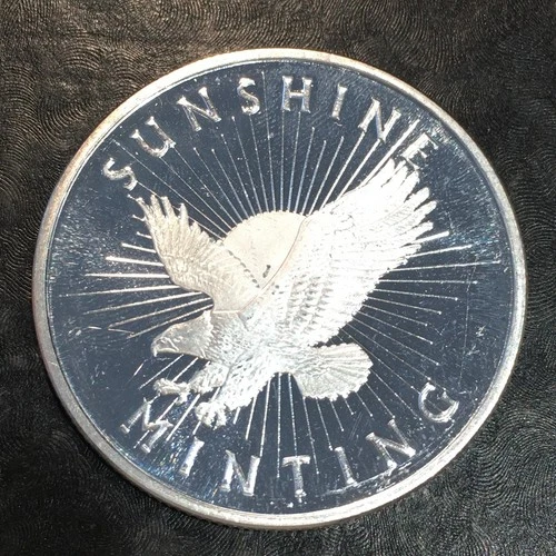1 oz Silver Bullion SUNSHINE EAGLE w/ SECURITY FEATURE We COMBINE SHIPPING #R869