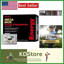 Mega Men Energy & Metabolism Vitapak: Complete 5-in-1 Nutrition and Burn Booster