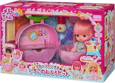 Pilot Corporation Mel-chan Doll Set, Fruit Daisuki Strawberry Bath From Japan