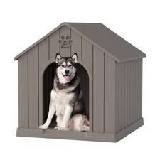 Fancyango Large Dog House Outdoor Indoor, Sturdy Plastic Waterproof Doghouse ...