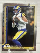 2025 Topps Chrome Football Matthew Stafford MVP Buyback Base #169