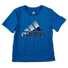 Adidas Blue T-Shirt Kids Size 5 Graphic Tee Shirt