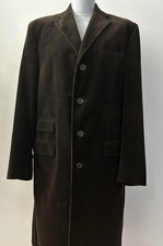 Rene Lezard Cordmantel Kurzmantel Mantel Gr. 102 (50) dunkelbraun Breitcord