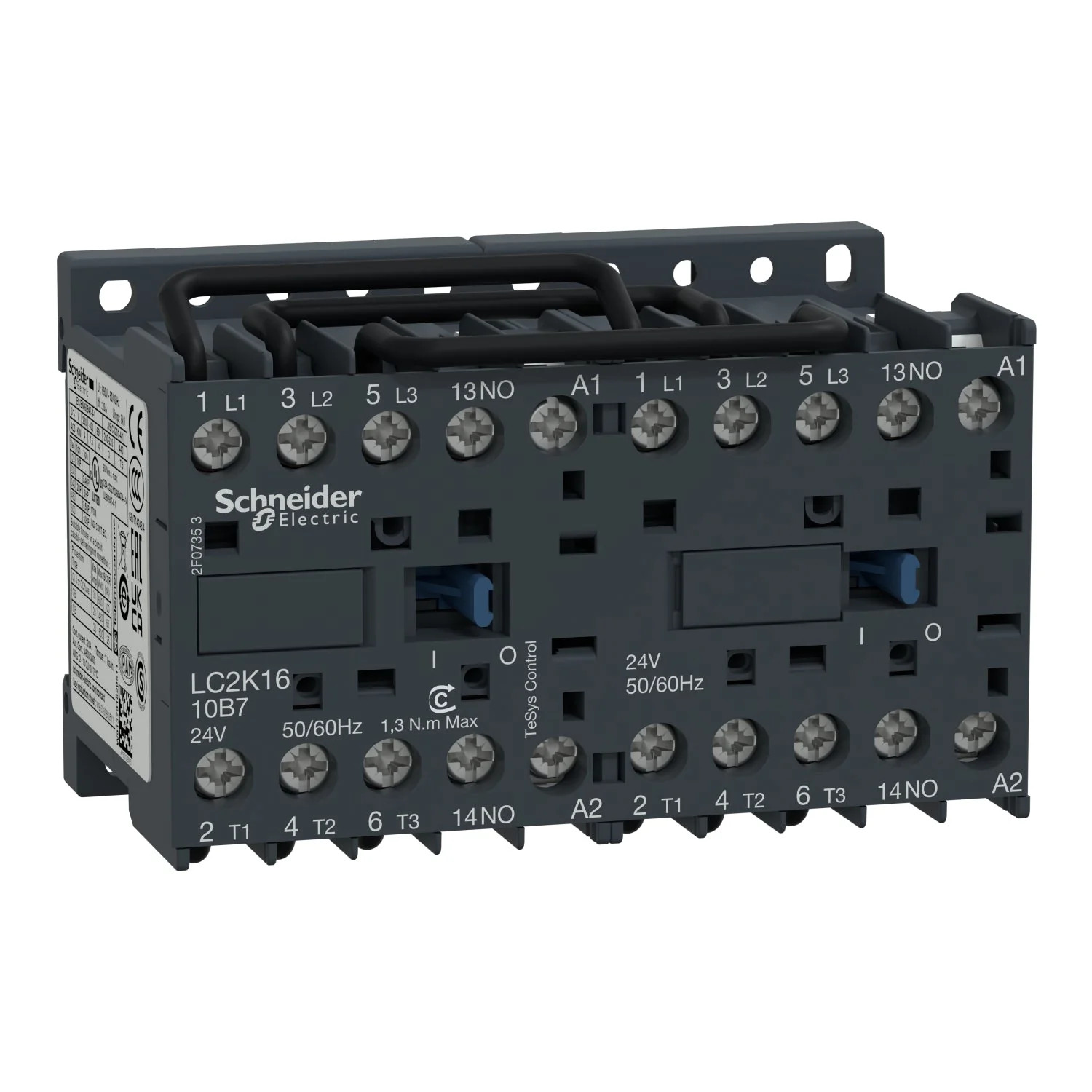 Schneider LC2K1610P7 TeSys K Reversing Contactor 3P 16A 4kW 230V AC Coil