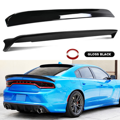 Redeye Style Gloss Blk Trunk + Rear Window Roof Spoiler Fits 15-23 Dodge Charger