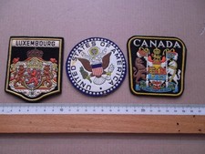 3  Wappen  Aufnäher  aus  Stoff   wie Bilder...