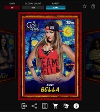 DIGITAL Topps WWE Slam 25 - FROM PARIS WITH PAIN Red Base - NIKKI BELLA
