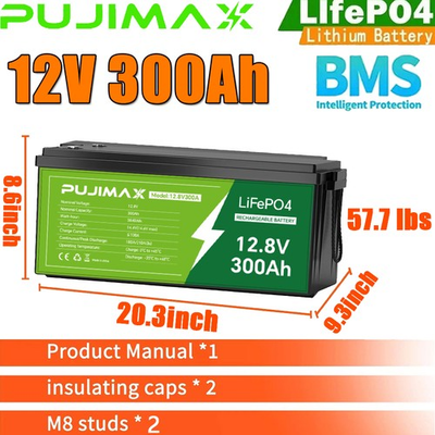 #ad #ad 300AH 12V LiFePO4 Lithium Battery 15000 Deep Cycle BMS for Solar RV Off grid NEW $299.99