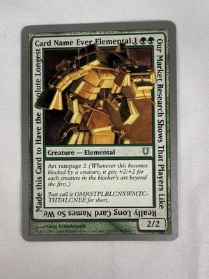 Our Market Research Shows That Players Like Really Long Card... MTG