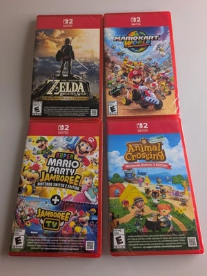 Nintendo Switch 2 4 Stück Mario Kart World Legend Zelda Party Animal Crossing - Bild 1 von 4