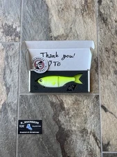 Throwback Baits Metro Glide Electric Shad Aka Chartreuse Shad FAST SHIPPING! NEW