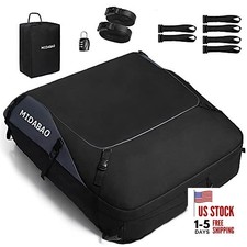 Car Roof Bag Cargo Carrier, 25 Cubic Feet Waterproof Rooftop Cargo Carrier +