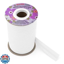 Mandala Crafts 1 1/2 Inch Single Fold Bias Tape for Sewing, Quilting, Piping,